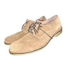Banana Republic Tan Brown Leather Suede Oxford Lace Up Men Size 9.5 Medium Dress