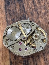 VINTAGE LADIES BULOVA WRIST WATCH MOVEMENT 17J 6CFC FOR PARTS/ REPAIR