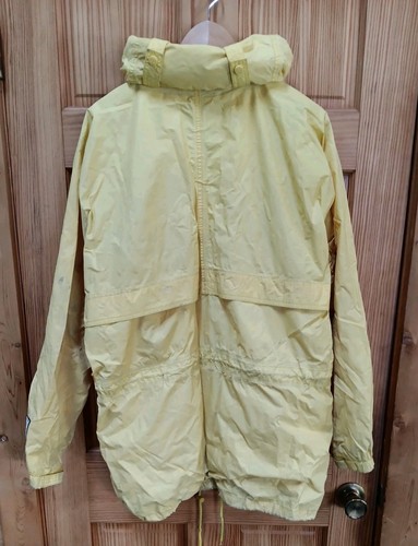 Vintage Helly Hansen Packable Regenjacke Herren Gr. L gelb Preppy Button Logo - Bild 7 von 16