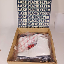 Women's Figure Skate Size 9 Lake Placid Model 691 W/Guards  Sharpener - White