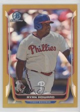 2014 Bowman Chrome Gold Refractor 11/50 Ryan Howard #122 x4f