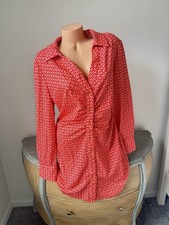 SHEIN Curve Shirt Dress Womens 1xL 1x Long Slv Boho Retro 70s Vibe Easy Care V