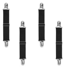 4 Pack Adjustable Elastic Boot Straps Pant Clips Stirrups Leg Straps