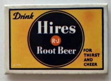 vintage Hires Root Beer advertising pocket mirror