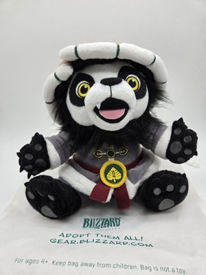 Rare 2016 Lil' Chen Blizzard 10'' Plush Pandaren Cub World of Warcraft with Bag