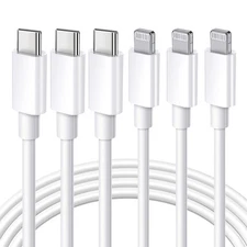 Ximytec [MFi Certified] USB C to Lightning Cable 3Pack 10FT iPhone Fast Charger