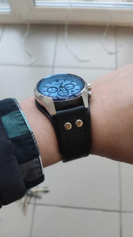 Correa Piel Cuff Compatible Con Fossil Ch2565 Ch2891 Ch2564 | Meses sin