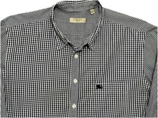 Burberry London Gingham Check Shirt Size Large Equestrian Knight Logo