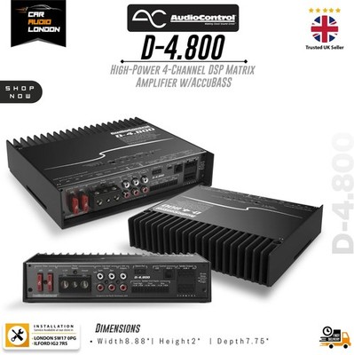 AudioControl D-4.800 4 Kanal DSP Verstärker 800W AccuBASS OEM Integrationsverstärker
