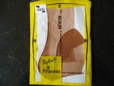 NYLCOTO SYLCOTO CUBAN FULLY FASHIONED FF Nylon Stockings 8.5 TAN UNWORN VG