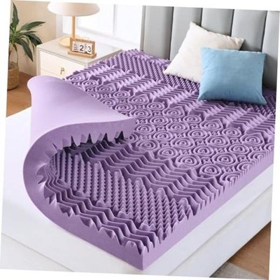 7-Zone Mattress Topper, Egg Crate Memory Foam Mattress Topper Size Queen 3 Inch