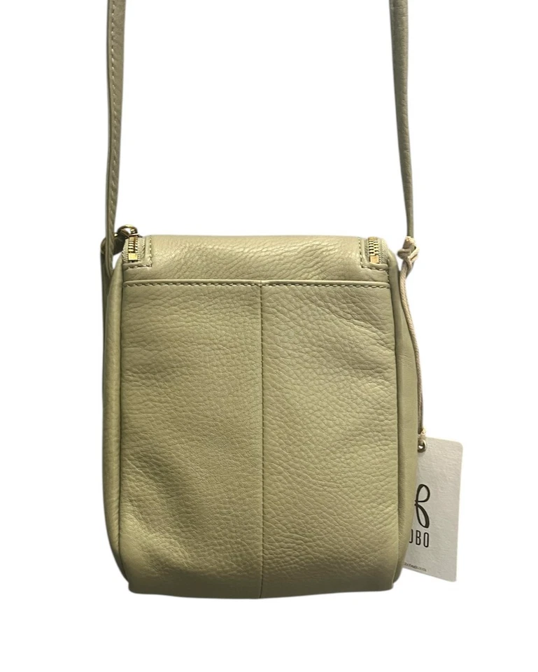 HOBO Fern Messenger Bag W/Top Zip Closure Fabric Lining Geniue Leather Cactus - Image 2 of 4