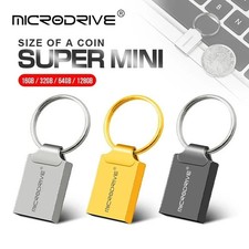 Mini USB Flash Drive Metal Memory Stick Portable Storage Device (64)