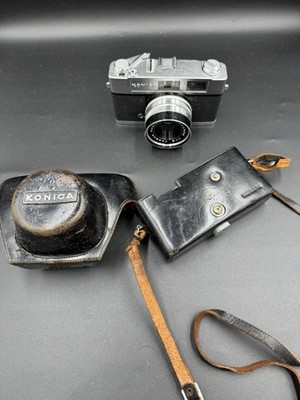 Konica Auto S2 35mm Camera with Hexanon 45mm  Lens & original cover - Untested G