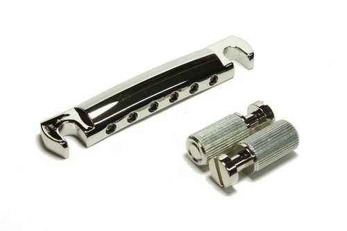 Nickel Aluminum Tailpiece w/ studs and anchors for US Gibson guitars Made in USA