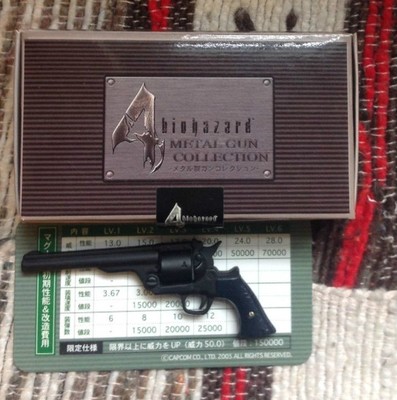 Biohazard 4 Resident Evil Promo Magnum Miniature Cast Iron Metal Gun Collection Ebay
