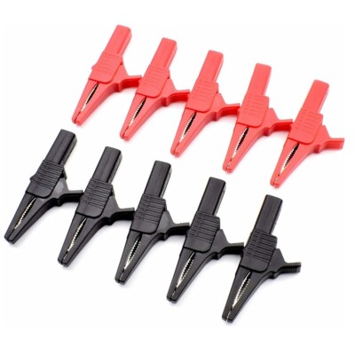 10x 1000V 32A Heavy Duty Full Insulated Car Battery Alligator Test Clips C350