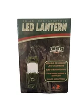 LED Solar Rechargeable Pop Up Camping Lantern w/ Flashlight Mossy Oak