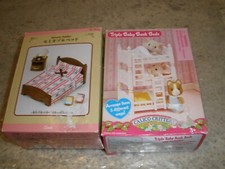 SYLVANIAN FAMILIES  CALICO CRITTERS BUNKBED  BED SET DOLL TOY IN BOX T82 
