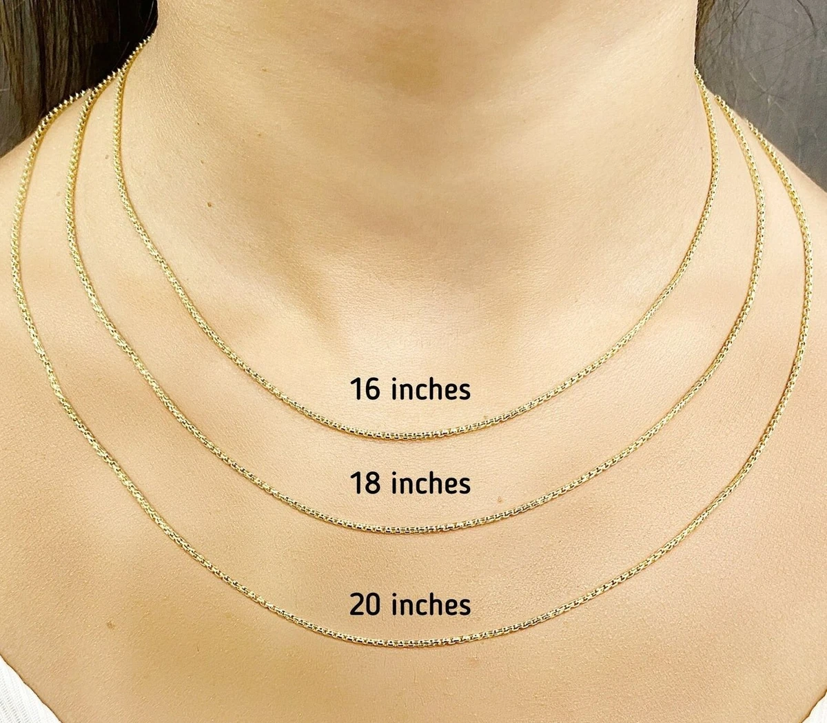 10K Hollow Gold Rope Chain - 16