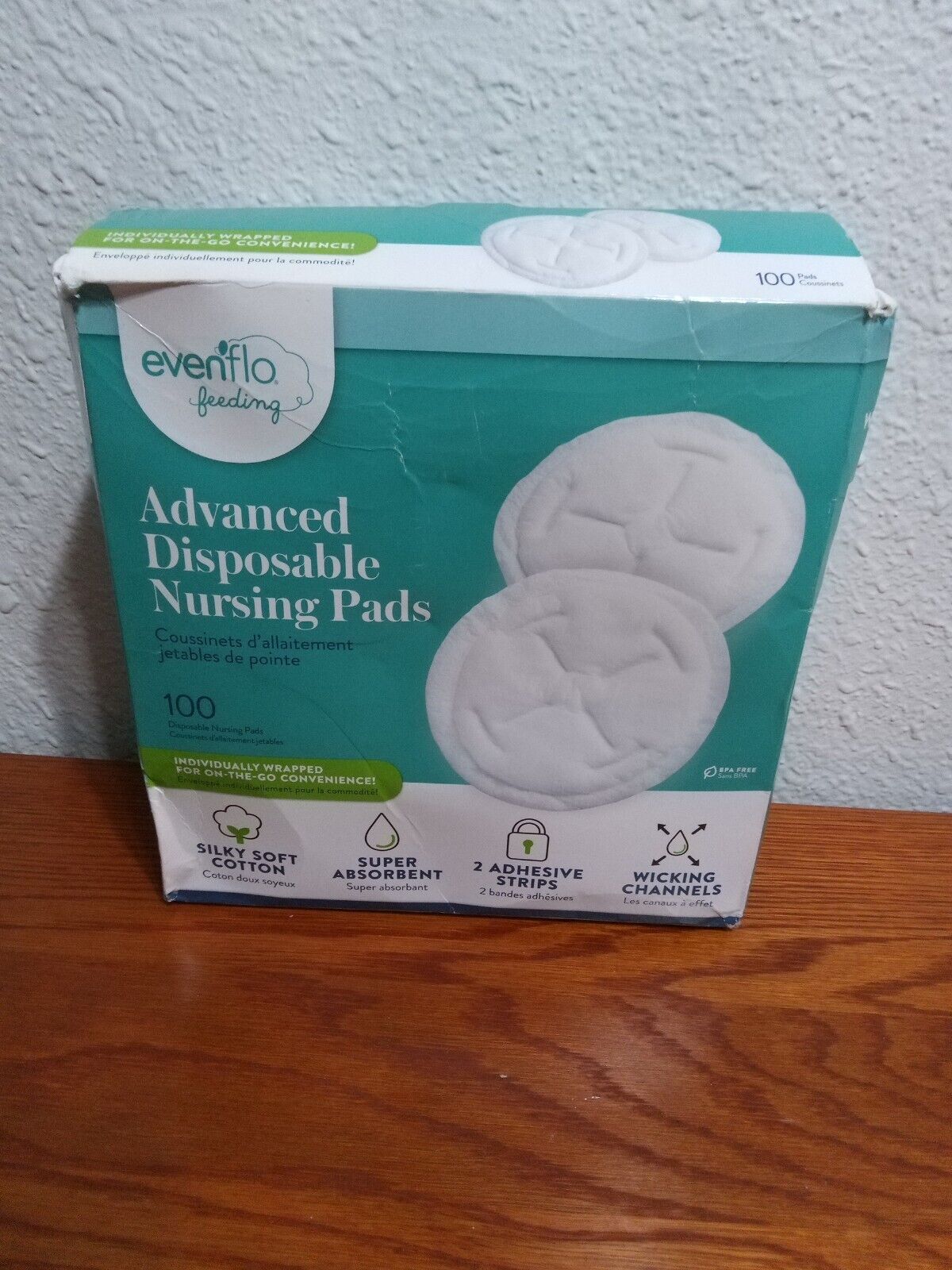 Evenflo Nursing Pads, Advanced, Disposable - 100 pads