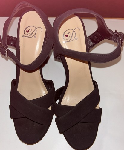 MyDelicious Damenschuhe schwarz Schnallenriemen hohe Absätze Größe 6 - Bild 14 von 14