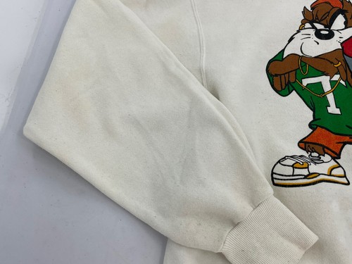 Vtg Looney Tunes Cross Colors Sweat Shirt Sz L Kris Kross Logo Hip Hop Taz Bugs - Picture 5 of 10