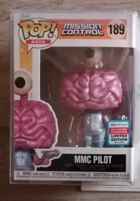 Funko POP Asia Mission Control - MMC Pilot #189 + Pop Protector - in Hand