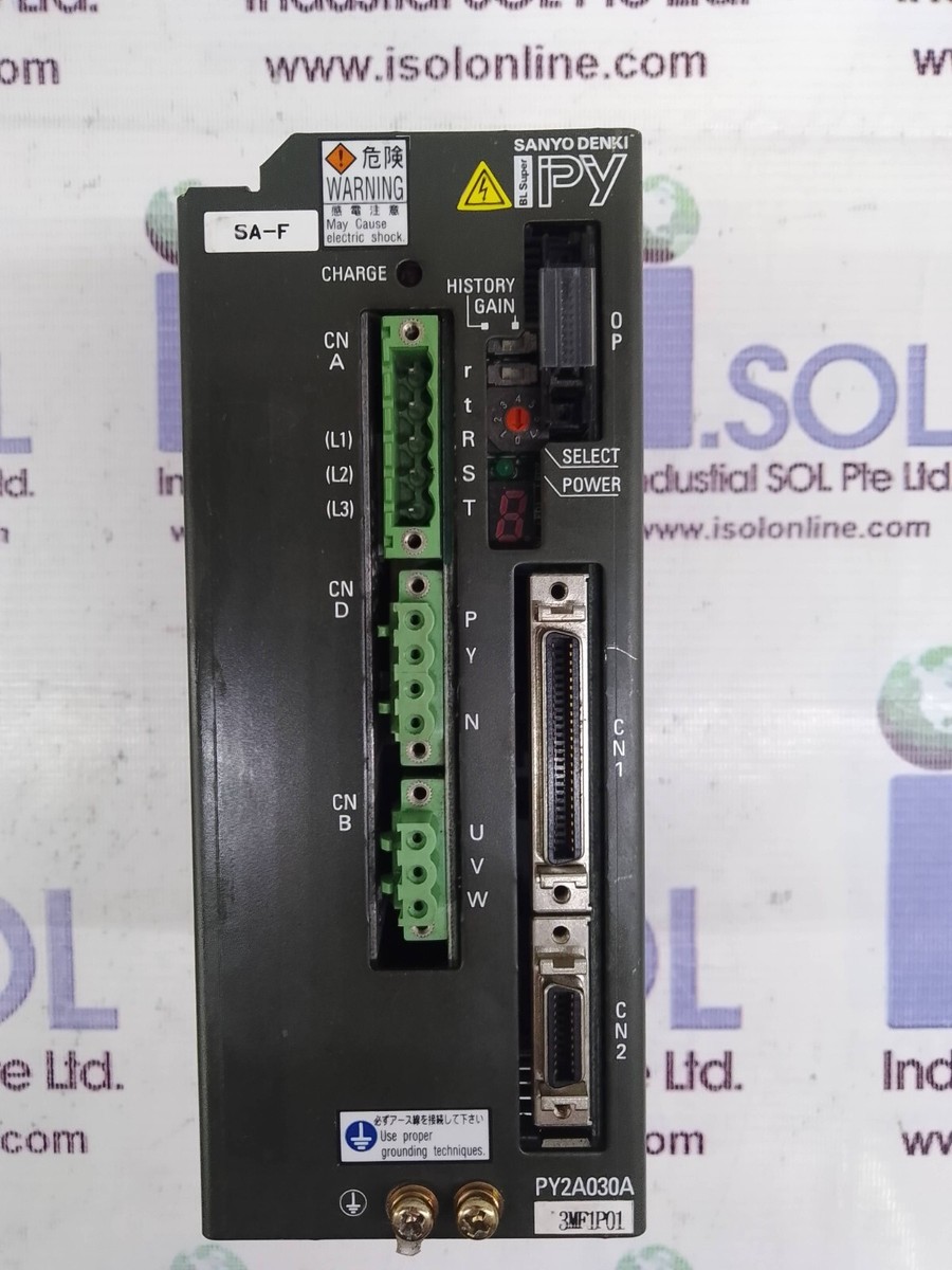 Sanyo Denki PY2A030A3MF1P01 Servo Amplifier BL Super PY Sanyo Denki PY2A030A3MF1P01 Servo Amplifier BL Super PY