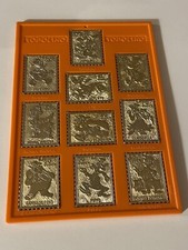 Topolino Operazione Quack Raccoglitore Arancione Francobolli metallici originale