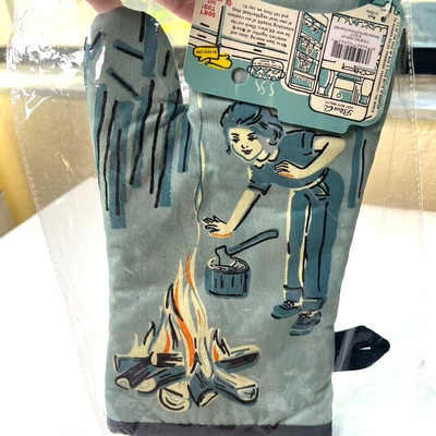 Blue Q Oven Mitt Kitchen Bitches Get Stuff Done Campfire Campsite Owl NWT NEW