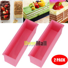 Loaf Soap Mold Silicone Liner Rectangle Toast Baking Cake Mould DIY Tools 