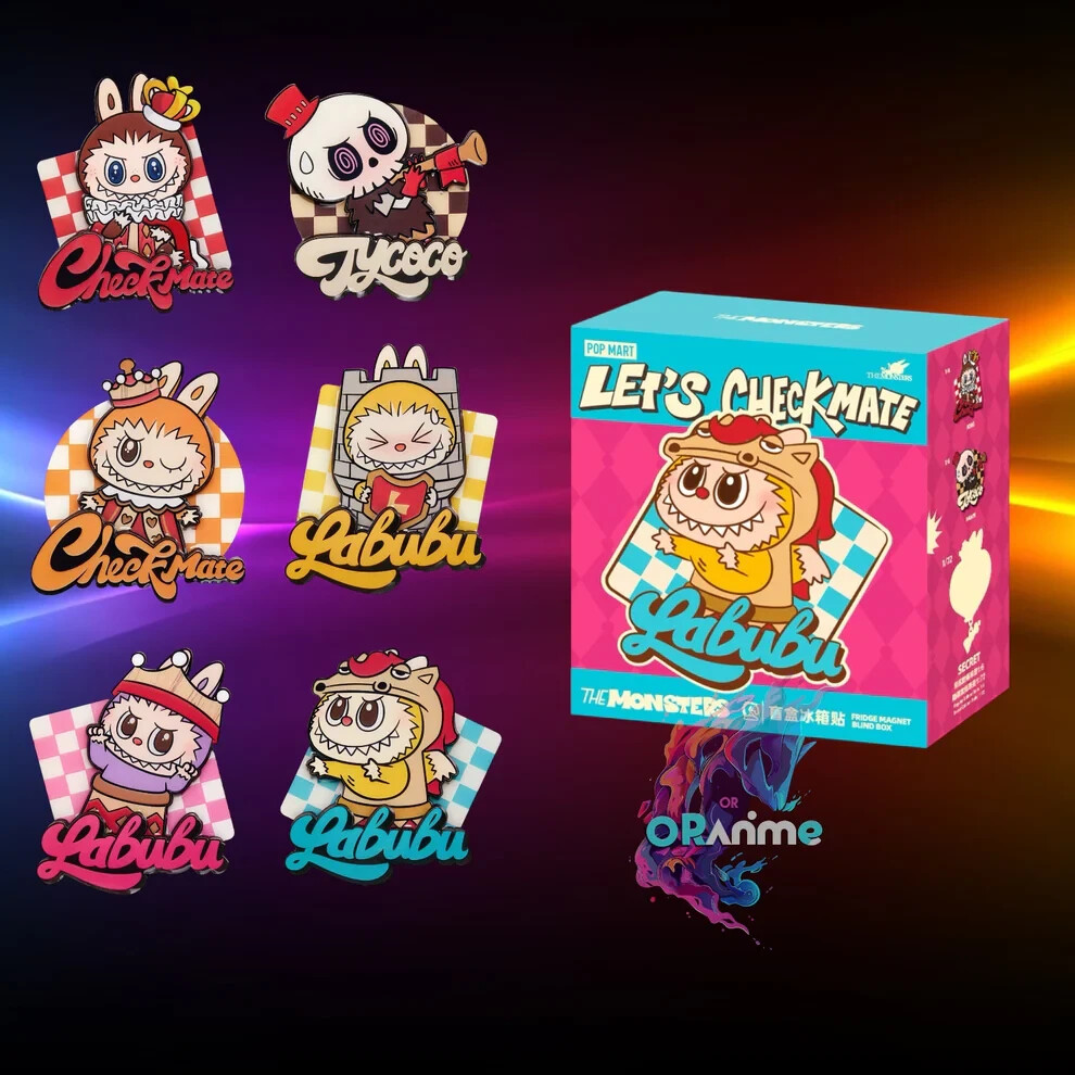 2B OX POP MART LET'S CHECKMATE LABUBU Pop Mart Labubu The Monsters Let's Checkmate Series Vinyl