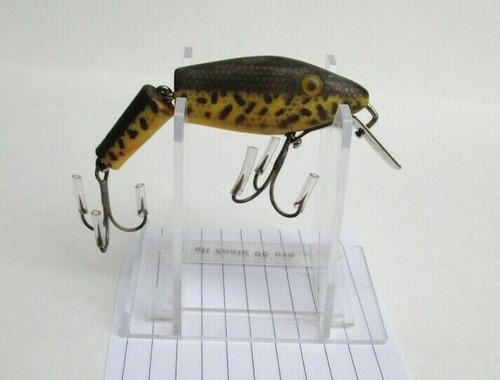 Vintage L&S Pike Master Jointed Sinker Green Fishing Lure Bait Bass Crankbait