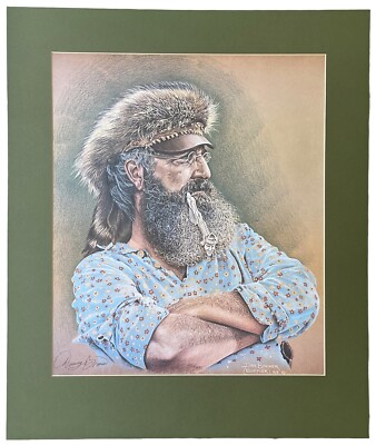 Dan Brewer Buffler Signed Numbered 504/995  The Pipe Maker  Print 20 x24 