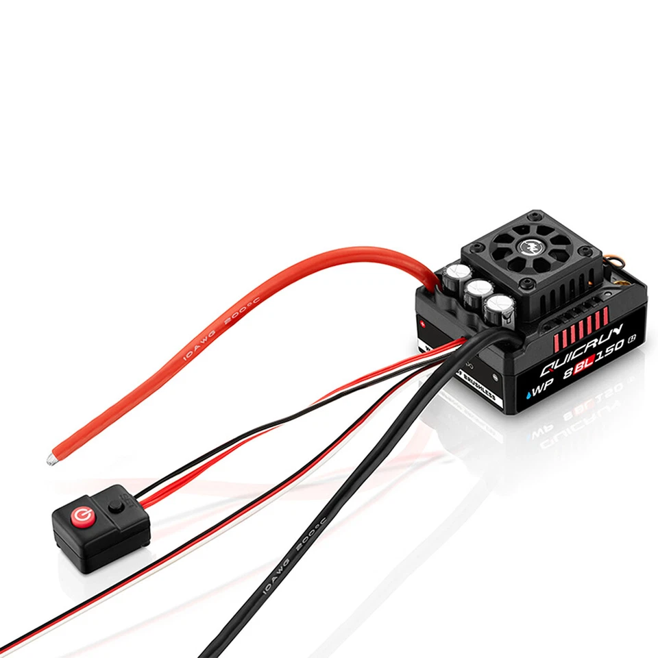 HOBBYWING QuicRun 150A 3-6S Brushless ESC 2000KV 2600KV Motor for 1/8 RC Car - Image 4 of 4