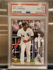 PSA 10 2020 TOPPS #49 ELOY JIMENEZ (rookie All Star) Flawless Slab Chicago Sox🌟