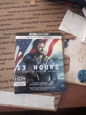 13 Hours 4k blu ray slipcover only no disc .