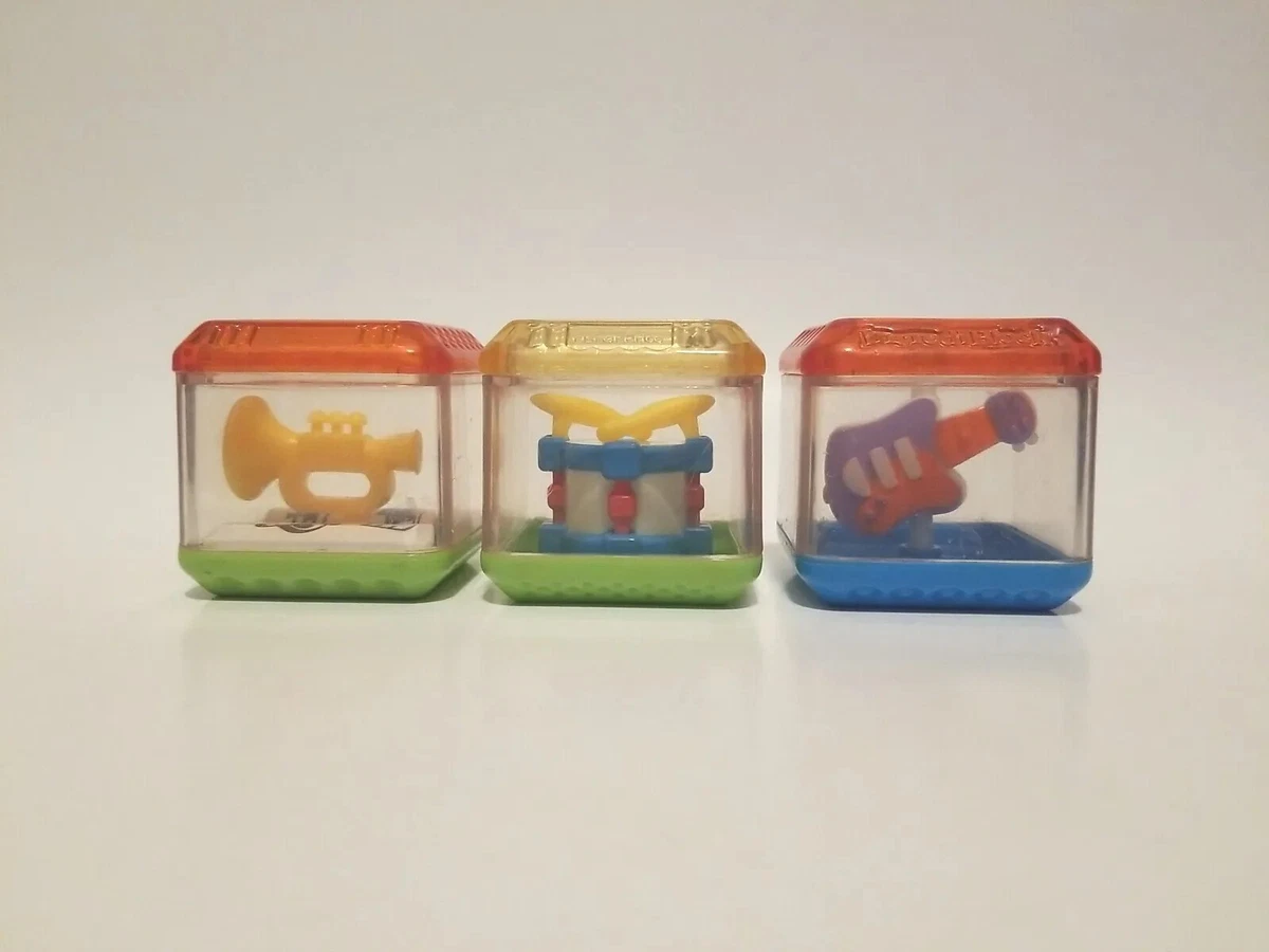 Fisher Price Incrediblock Baby Sensory Music Set Instrument Drums