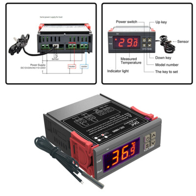 STC-1000 12-220V Microcomputer Temperature Controller Controller with Sensor Probe