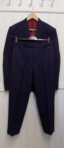 mens MARKS & SPENCER INDIGO WOOL TAILORED FIT SUIT SIZE 38"S CHEST 32"WAIST 29"L - Picture 9 of 13