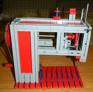 Fischer Technik Nähmaschine  mit Motor (  Modell   )