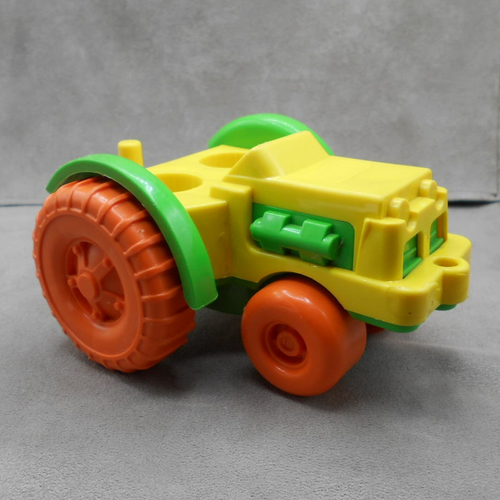 Vintage 1984 Child Guidance Yellow Tractor CBS Toys Lancaster PA - Picture 2 of 8