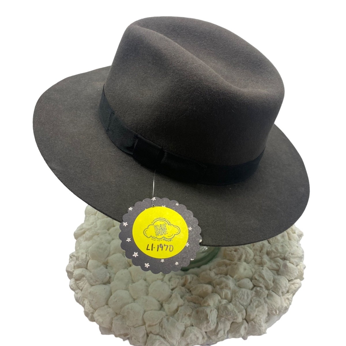 THE MANHATTAN FEDORA Gray Fur Felt Hat 57 | eBay display picture 1