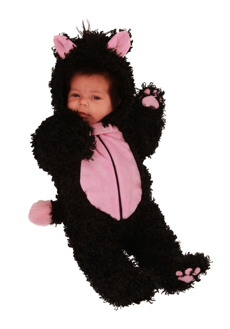 Natalie Kitty Baby Black Cat Newborn Costume 0 3 3 6 Months