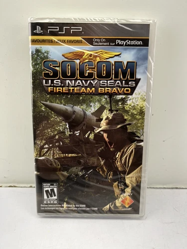 NEW Sealed Socom US Navy Seals Fireteam Bravo Video Game Sony PSP Fire Team