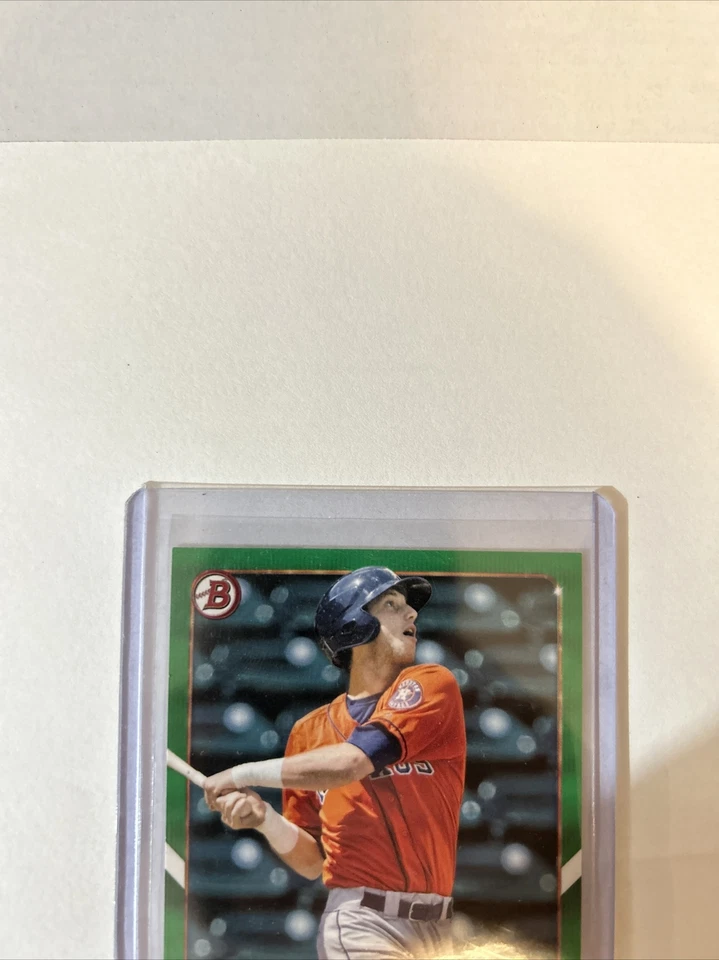 2018 Bowman Prospects Green /99 Kyle Tucker #BP55 Astros - Image 4 of 4