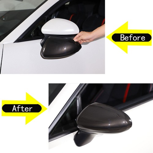 Carbon Style Side Rearview Mirror Cover Trim For Toyota 86/Subaru BRZ 22-23 - Picture 7 of 10
