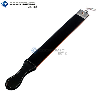 Professional Barber Real Leather Strop Straight Razor Sharpening Shaving Belt