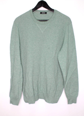 Walbusch Strickpullover 50 Herren Pullover Sweatshirt Grün